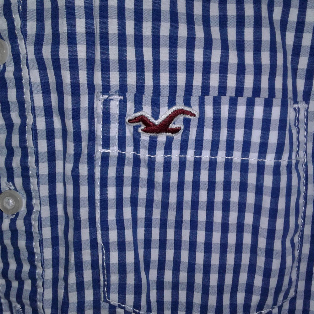Hollister Gingham Button Down Shirt - image 4